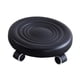 thumbnail image 3 of Taburete Con Ruedas De Baja Altura, Asiento Bajo Con Ruedas Para Casa, Oficina, Dormitorio, Color Negro, 3 of 5