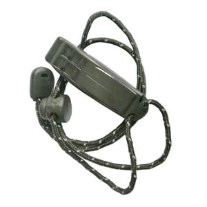 Genérico - Silbato De Cuerda Con Cordones, Llavero Suave, Silbato Para Entrenadores De Pesca Al Aire Libre, Negro