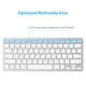 thumbnail image 3 of Teclado Bluetooth OMOTON para iPad 10ª generación, blanco, 3 of 8