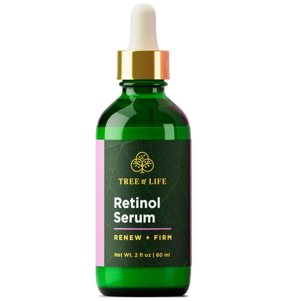 Sérum Tree of Life Retinol para rostro antienvejecimiento, 60 ml, con ácido hialurónico