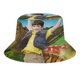 thumbnail image 1 of Dino Dan Sombrero bucket para adultos, gorra de protección solar, sombrero de pescador plegable para viajes al aire libre, pesca y actividades de verano, 1 of 6