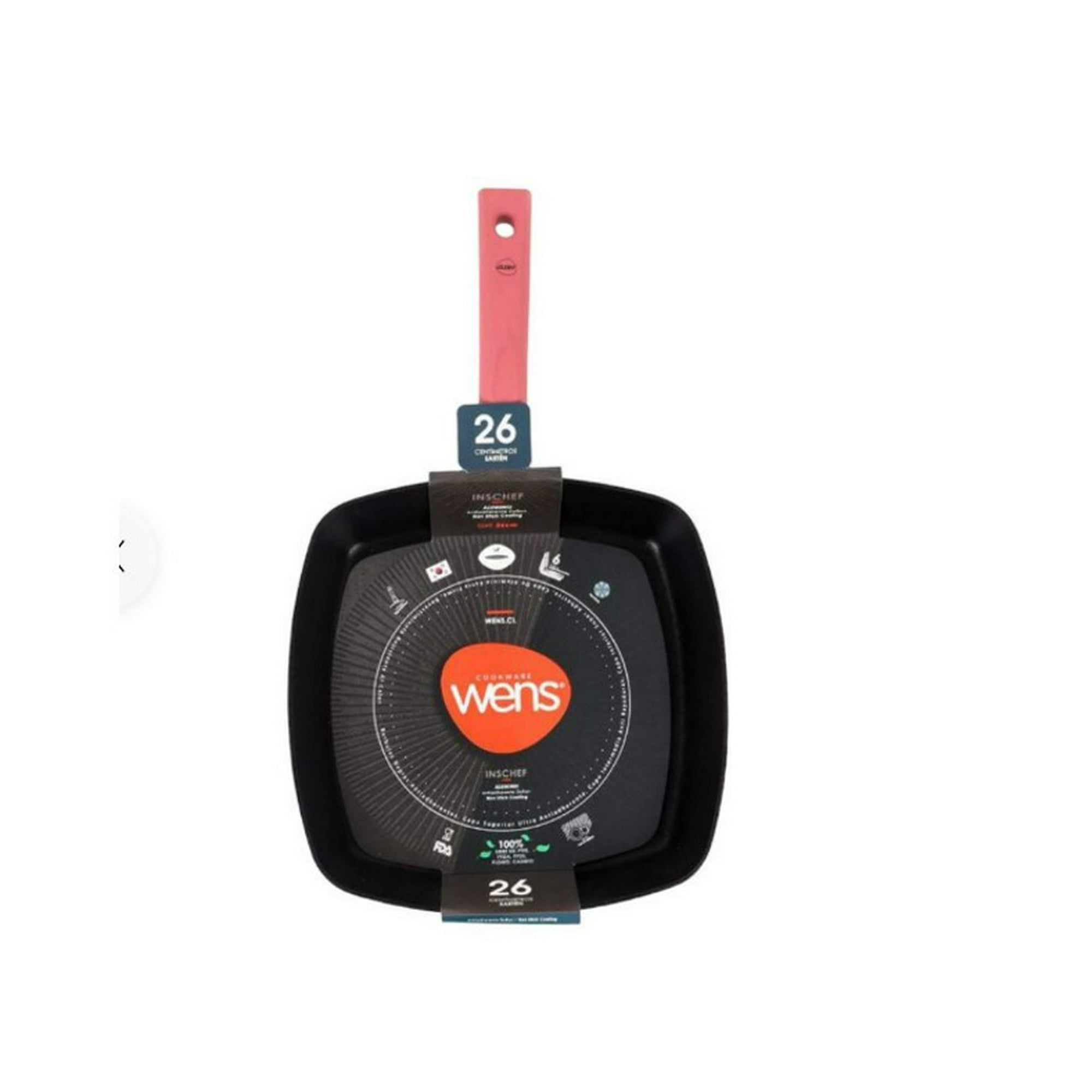Wens - Sarten Plancha Churrasquera 26 Cm Mango Colores