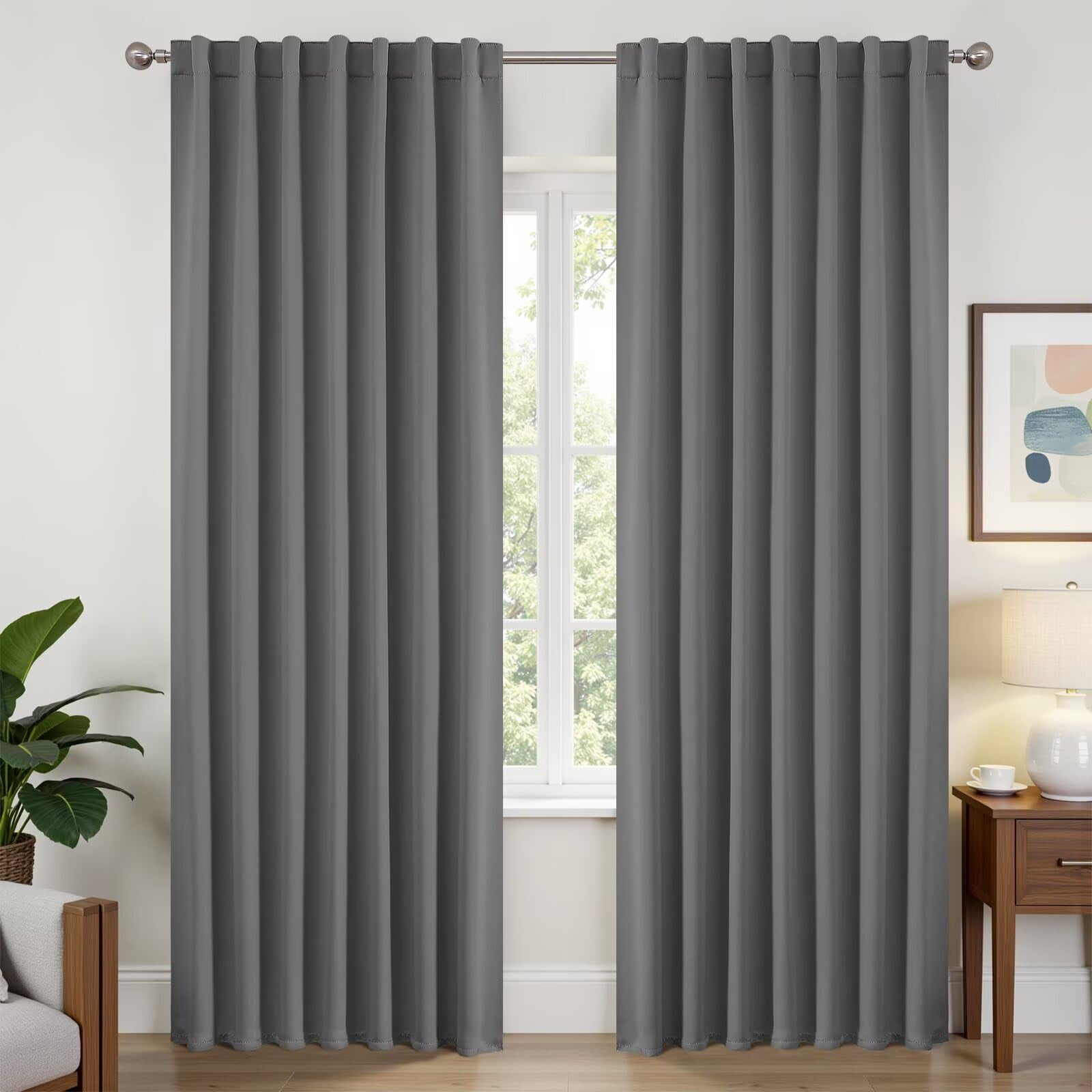 Cortinas Blackout Joydeco Térmicas Aislantes 244 Cm 2 Paneles