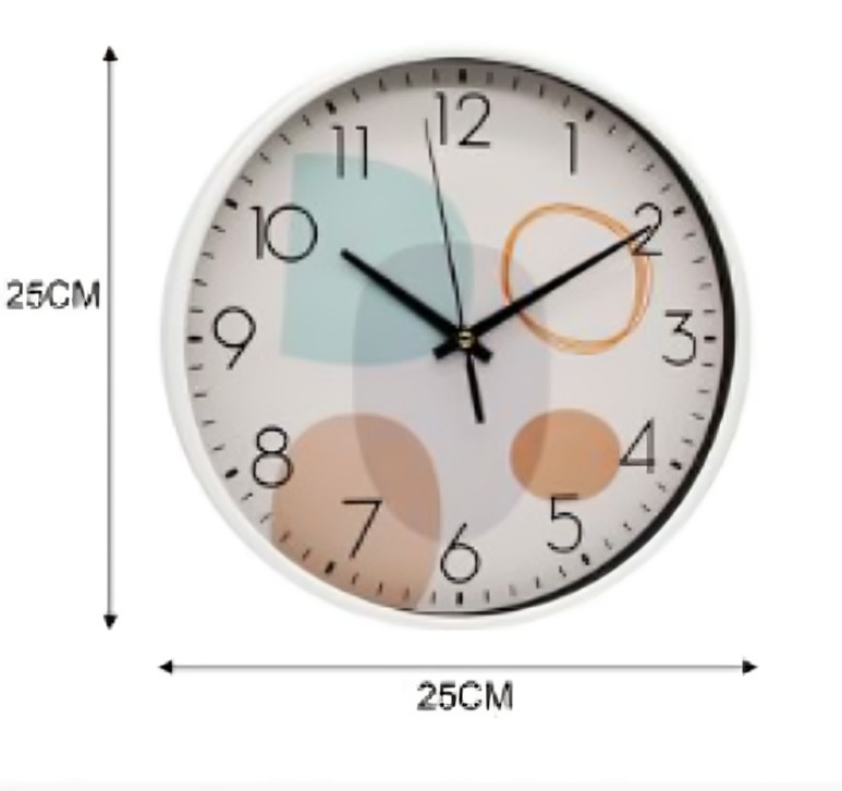 Genérico - Reloj De Pared 25 Cm De Diámetro