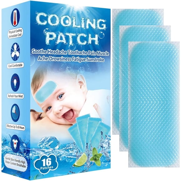 Parche Refrescante EASYEAH 16 Unidades Gel Para Fiebre Bebé