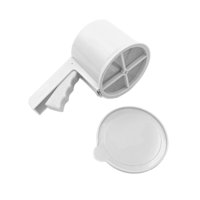 Magideal - Batidora De Azúcar En Polvo, De Acero Inoxidable, Mango Ergonómico Para Repostería , Blanco