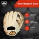 thumbnail image 2 of Guante de béisbol 44 PRO 30 cm I-Web rubio, 2 of 7
