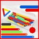 thumbnail image 1 of 50pcs Polygonal Splicing Strips Demonstrate Triangular Relationship Triangle Parallelogram 5 Lengths Each 10 Learning Teaching Aids Early Education Educational Thinking Toys For Children, 1 of 4
