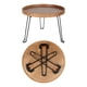 thumbnail image 2 of Mesa Auxiliar redonda  Patas metal y  Plegables, 2 of 3