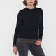 thumbnail image 3 of Sweater Mujer Cerrado Trenzado Color Negro Corona, 3 of 5