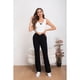 thumbnail image 1 of Pantalon Mujer Tipo Calza Flare Lanilla Tiro Alto Full Elasticado 5064, 1 of 4