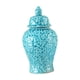 thumbnail image 5 of Organizador De Almacenamiento De Tarros De Jengibre Colección Hueca Arreglo Floral Temple Jar Azul, 5 of 5