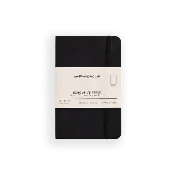 Notebook MyPaperclip Executive Series, tamaño pequeño, 3,5 x 5,5 pulgadas, 192 peniques