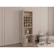 thumbnail image 2 of Bar Alto Kava Beijing 16 Botelleros Con Portacopas y repisa extraible Rovere 180,6x51x34 Cm, 2 of 19