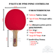 thumbnail image 2 of Set Completo De Ping Pong 2 Paletas+3 Pelotas+red Sensei Drb, 2 of 8