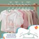 thumbnail image 5 of Perchas ajustables JSF para bebés, 20 unidades, perchas de armario para guarderías infantiles, antideslizantes, extensibles, ideales para ropa de recién nacidos (diseño de osos coloridos), 5 of 6
