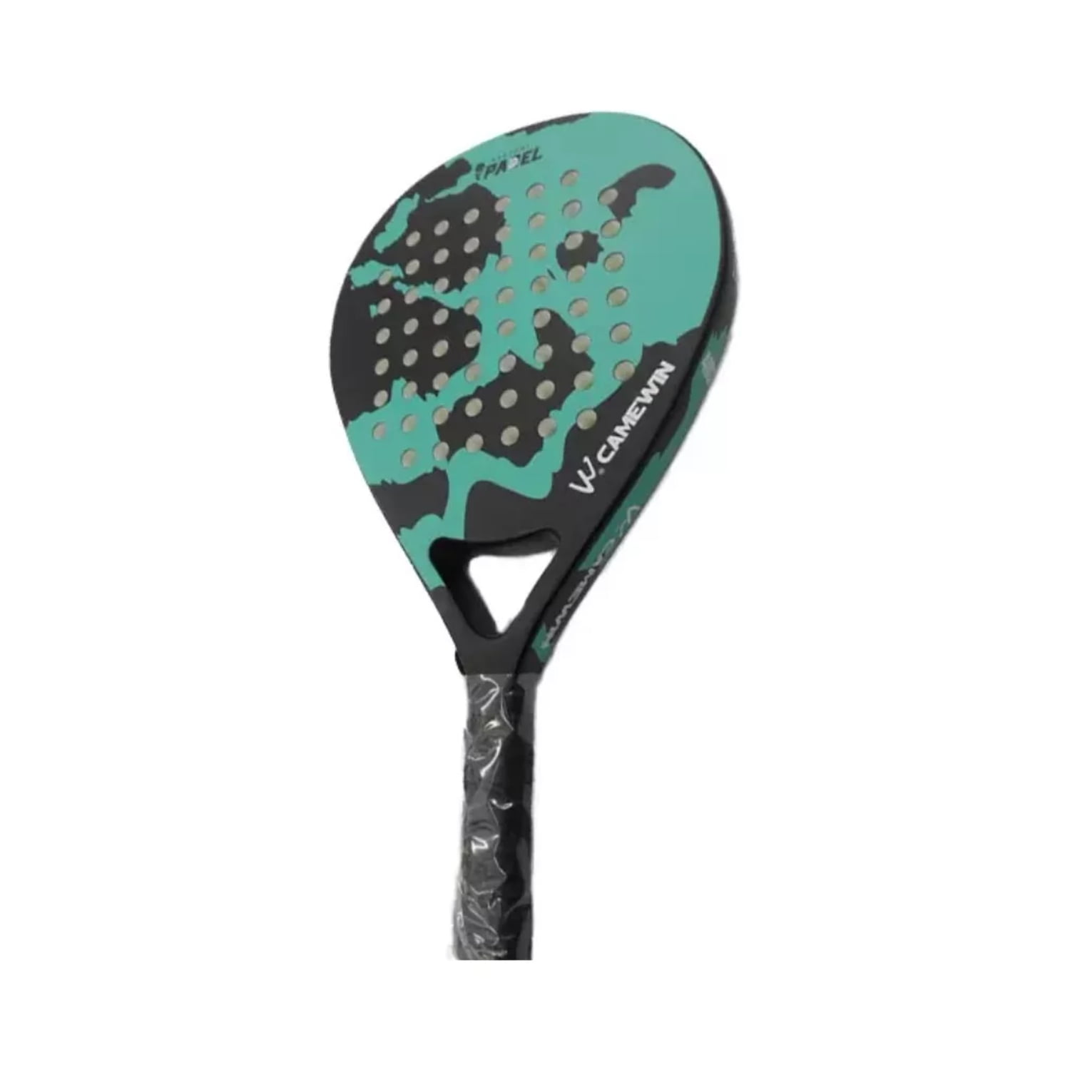 Importclick - Pala Pádel Carbono Híbrido 38mm + Bolso Deporte Turquesa