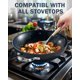 thumbnail image 4 of Sartén de chef Cooks Standard de 30 cm con tapa de vidrio antiadherente, 4 of 7