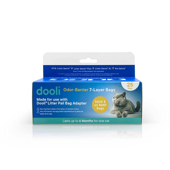 Recambios para cubos de arena para gatos Dooli, 7 capas, 25 unidades