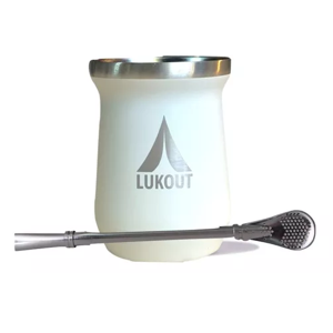 Genérico - Mate Lukout De 236 Ml + Bombilla Color Crema