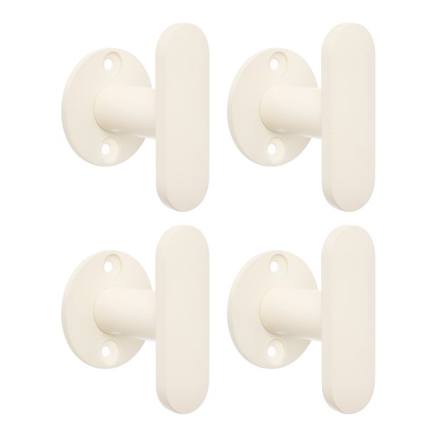 Perchero de Pared REGALWOVEN, Gancho Individual de Aluminio, Perchero para Sombreros, Ganchos de Pared Giratorios para Entrada, Baño, Dormitorio Blanco Leche 4