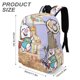 thumbnail image 3 of Superbuns-theme Backpack, Campus style schoolbag Bookbag with Adjustable Shoulder Straps And Large Zip Compartment, Unisex Travel Bags.42x30x15cm, 3 of 6