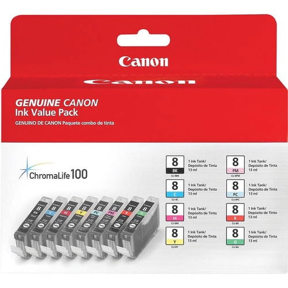 Cartucho De Tinta Canon CLI-8 Pack 8 Tintas