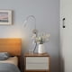 thumbnail image 4 of Lámpara de lectura de pared táctil regulable, luz LED para cabecera con puerto USB e interruptor, luz de cuello de cisne flexible con enchufe, lámpara de pared de 3 W para leer en la cama y el dormito, 4 of 6