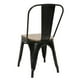 thumbnail image 2 of Silla Tolix con Asiento de Madera para Terraza, 2 of 4