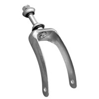 Magideal - Rueda Para Silla De Ruedas, Ruedas De 6 Pulgadas, 7 Pulgadas Y 8 Pulgadas, Neumático Sólido Con Rueda De Horquilla Delantera Suave, Para Vehículos Con - Tenedor Frontal