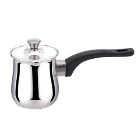 Magideal - Cafetera Turca, Taza De Café De Acero Inoxidable, Sartén Portátil Para Derretir , Calentador De Leche, Cafetera Para Acampar, Viajar, Casa 1080 Ml