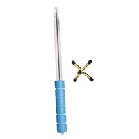 Magideal - Taco De Billar Con Cabeza De Puente Extraíble, Soporte Para Tacos De Billar Con Mango Antideslizante Para Competiciones De Clubes, Fiestas De Mesa De 1 Varilla 1 Cruceta