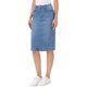 thumbnail image 4 of INSPIRE CHIC Falda de Mezclilla para Mujeres Regreso a Clases Cintura Alta Abertura Bolsillos Traseros Falda Lápiz a la Rodilla L Azul Cielo, 4 of 6