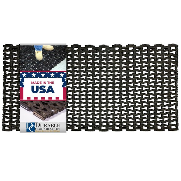 Alfombra de Entrada Durable Corporation 61 cm x 122 cm Negra