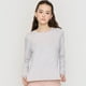 thumbnail image 3 of Polera Niña Manga Larga Metalizada Gris Corona, 3 of 5