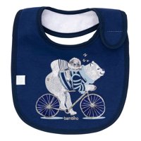 Bambino Babero De Algodon Impermeable Azul Oso