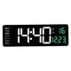 thumbnail image 5 of Reloj De Pared Digital Grande Hora Fecha Temperatura Semana Pantalla USB Para Dorm Green, 5 of 5