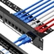 thumbnail image 1 of Panel de conexiones CableGeeker Cat6, 24 puertos, 1U, 10G, compatible con Ethernet, 1 of 7