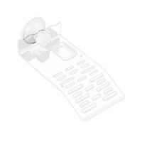 Magideal - Turtle Basking Reptile Repining Terrace Acuario Herramienta De Paisajismo Fuerte Succión Potencia Multi -Propósito Ornamento Acrílico Claro S