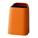 thumbnail image 4 of Bote de Basura Cesto de Basura 10L Cubo de Basura Moderno Papelera de Reciclaje Rectangular Papelera para Inodoro Cocina Baño Dormitorio Sala de Estar , Naranja, 4 of 5
