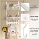 thumbnail image 2 of Organizador con ganchos para colocar sobre la puerta LUCYCAZ, ajustable, blanco, 2 of 8