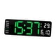 thumbnail image 1 of Reloj De Pared Moderno Pantalla LED Mudo Decoración De Escritorio Colgante Para El Hogar Verde, 1 of 3