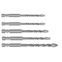 Ioensy - Juego De Brocas Excéntricas Dentadas De Cuatro Filos, Accesorios Para Ladrillo, Piedra Y Madera, 5 Piezas