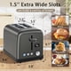 thumbnail image 2 of Tostadora SEEDEEM para 2 Rebanadas con Pantalla LCD, 7 Niveles de Tostado, Ranuras de 3.6 cm, 900W, 2 of 7
