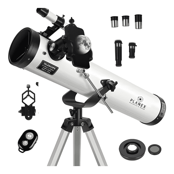 Telescopio Astronómico Newtoniano F70076 Planex + Blanco
