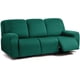 thumbnail image 1 of Funda de sofá reclinable ULTICOR, 8 piezas, jacquard, 3 plazas, verde azulado, 1 of 6