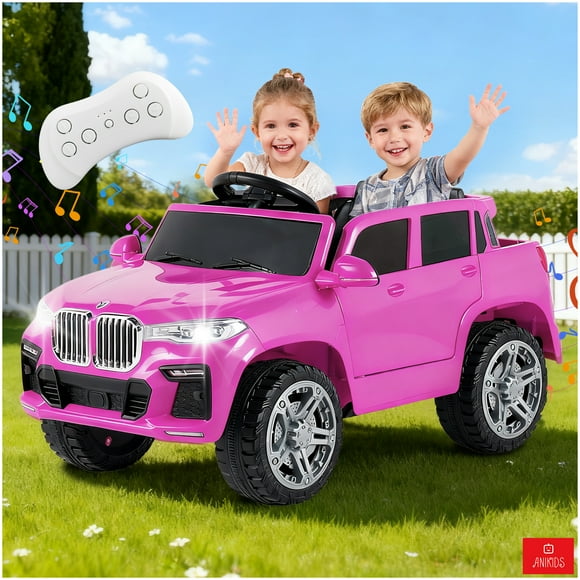 Auto Electrico Para Niños Niñas 12v 7ah Control Remoto Suv Fucsia