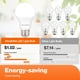 thumbnail image 3 of Bombilla LED LEDVANCE A19 8,5 W 800 lm Luz diurna (Pack de 4), 3 of 6