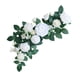 thumbnail image 1 of Flores Del Respaldo De La Silla Corona Floral Del Arco De La Boda Del PEW Para La Silla De La Ceremonia De La Boda Blanco, 1 of 3