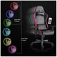 thumbnail image 3 of Silla Gamer Lights Game Pvc Base Nylon - Negro, 3 of 6